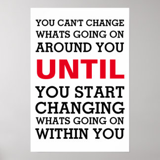 Póster Cambiar dentro de