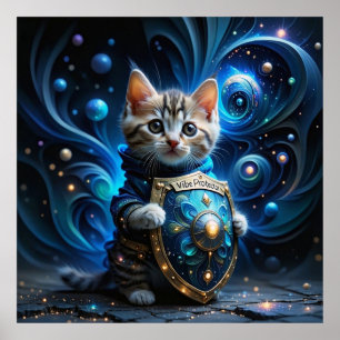 Póster Cambiar la gente, no la vibe: la sabiduría gatita