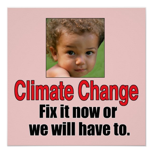 Póster Cambio climático (Anverso)