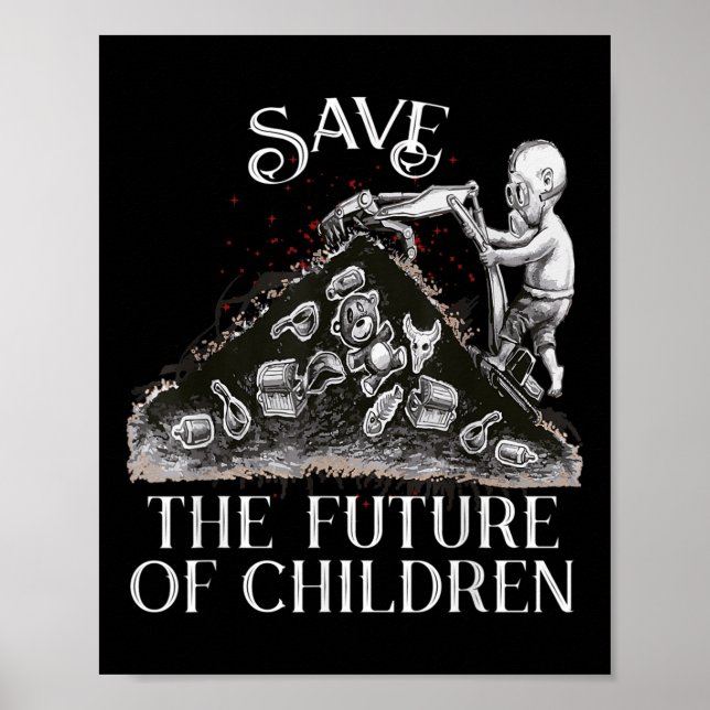 Póster Cambio climático de protección ambiental sin plást (Frente)
