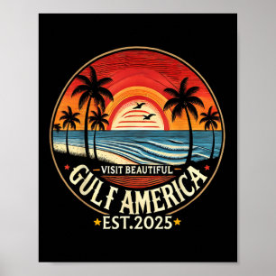 Póster Cambio de nombre de Trump divertido en los Estados