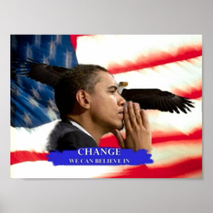 Póster Cambio de Obama