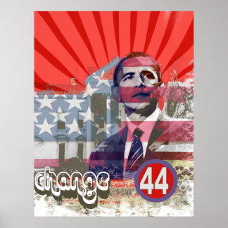 Póster Cambio de Obama