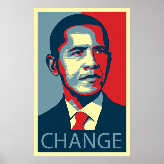Póster Cambio de Obama (Frente)