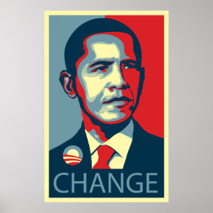 Póster Cambio de Obama