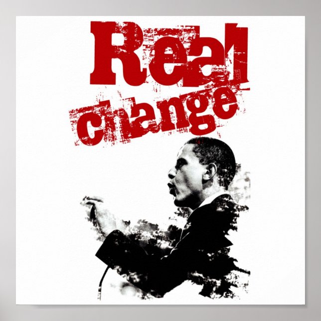 Póster Cambio real (Frente)