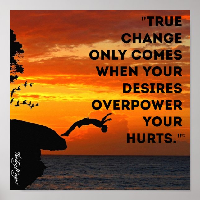 Póster "Cambio verdadero" (Frente)