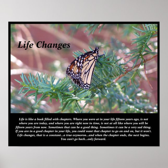 Póster Cambios en la vida de los regalos inspiradores (Frente)