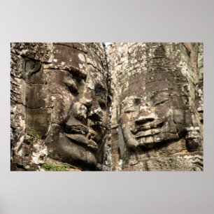Póster Camboya, Angkor Wat. Angkor Thom, Bayon