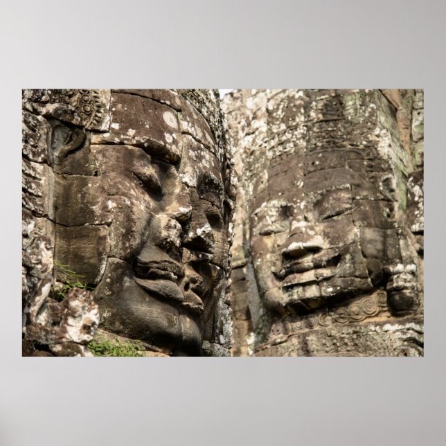 Póster Camboya, Angkor Wat. Angkor Thom, Bayon (Frente)
