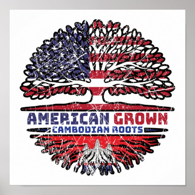 Póster Camboya Estados Unidos Estados Unidos Estados Unid (Frente)