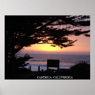 PÓSTER CAMBRIA, CALIFORNIA