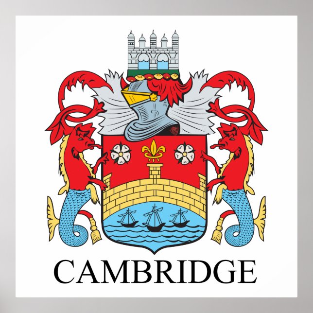 Póster Cambridge coat of arms (Frente)