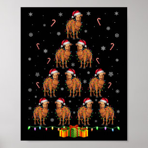 Póster Camel Santa Hat Xmas enciende a los hombres mujere