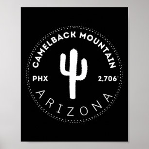 Póster Camelback Mountain - Phoenix Arizona Escalada y