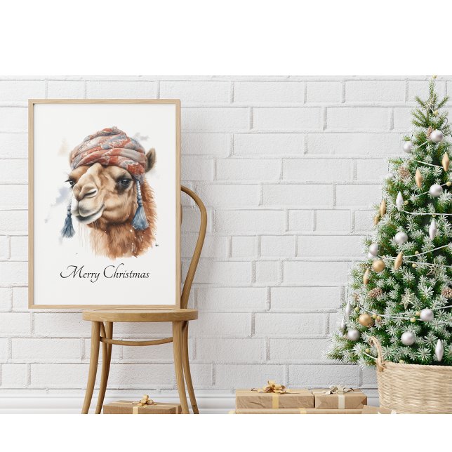 Póster Camello navidad, personalizable (Subido por el creador)