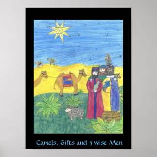 Póster CAMELS GIFTS Y TRES HOMBRES SABIDOS poster