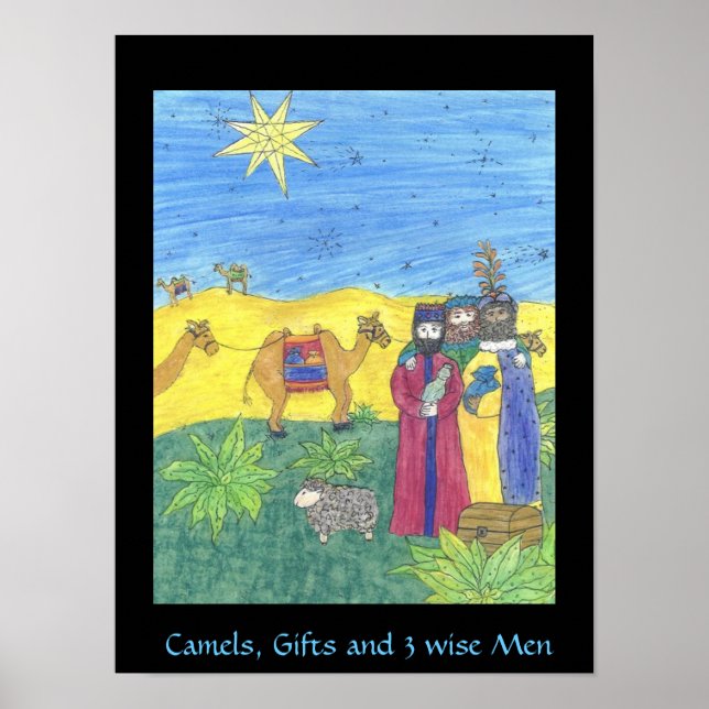 Póster CAMELS GIFTS Y TRES HOMBRES SABIDOS poster (Frente)