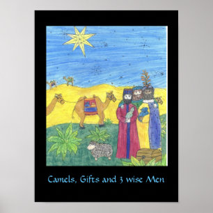 Póster CAMELS GIFTS Y TRES HOMBRES SABIDOS poster