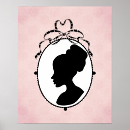 Póster Cameo de estilo victoriano de los años 60