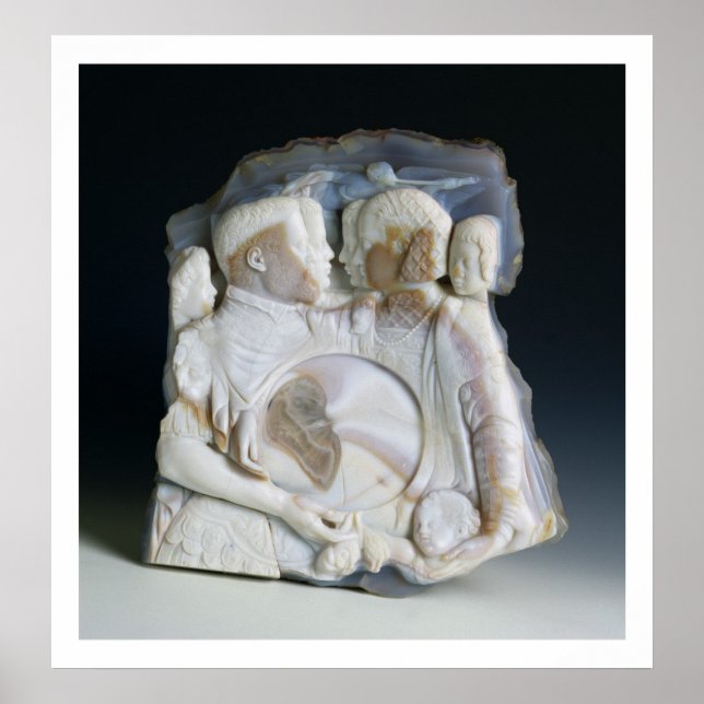 Póster Cameo representando a Cosimo de Medici (1519-74) y (Frente)