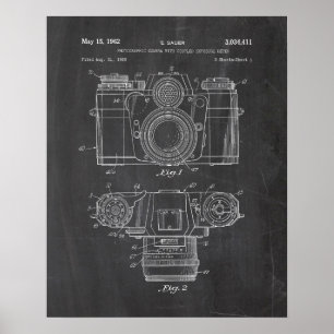 Póster Camera Patent