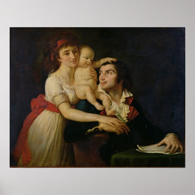 Póster Camille Desmoulins  his wife Lucile  and their (Frente)