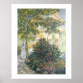 Póster Camille Monet en el jardín de Argenteuil (1876)