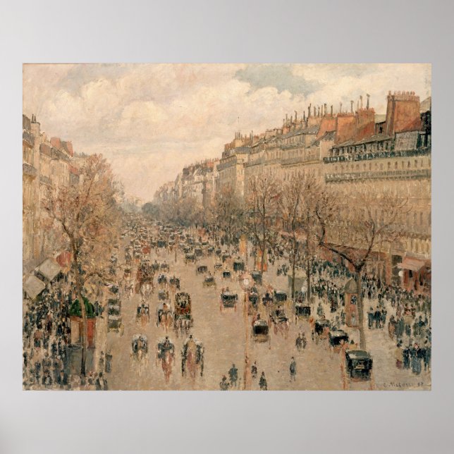 Póster Camille Pissaro - Boulevard Monmartre París 1897 (Frente)