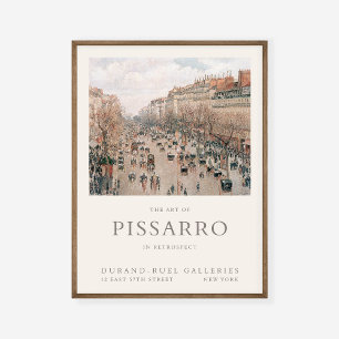 Póster Camille Pissarro Boulevard Montmartre Art Exhibit