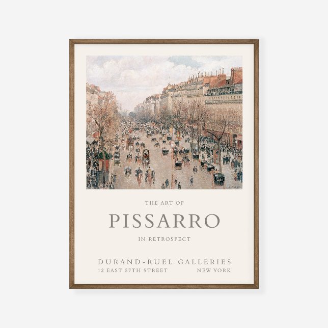 Póster Camille Pissarro Boulevard Montmartre Art Exhibit (Subido por el creador)