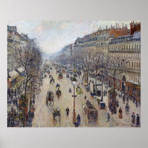 Póster Camille Pissarro - Boulevard Montmartre, mañana