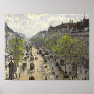 Póster Camille Pissarro - Boulevard Montmartre, primavera