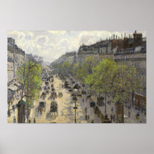 Póster Camille Pissarro - Boulevard Montmartre, Spring
