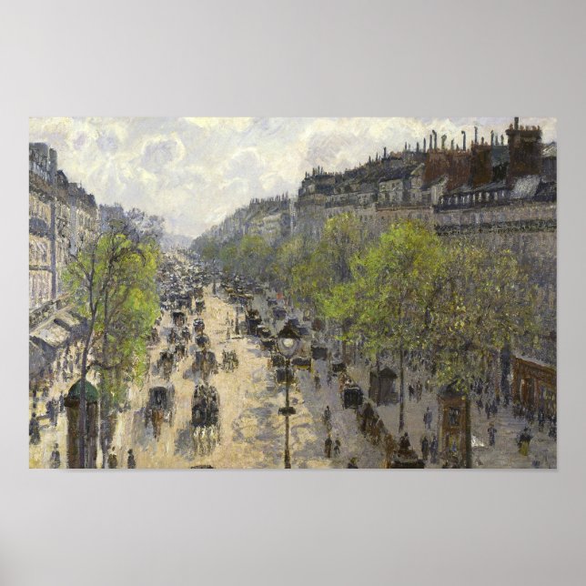 Póster Camille Pissarro - Boulevard Montmartre, Spring (Frente)