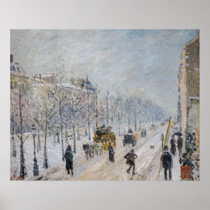 Póster Camille Pissarro - Bulevares Exteriores, Efecto de