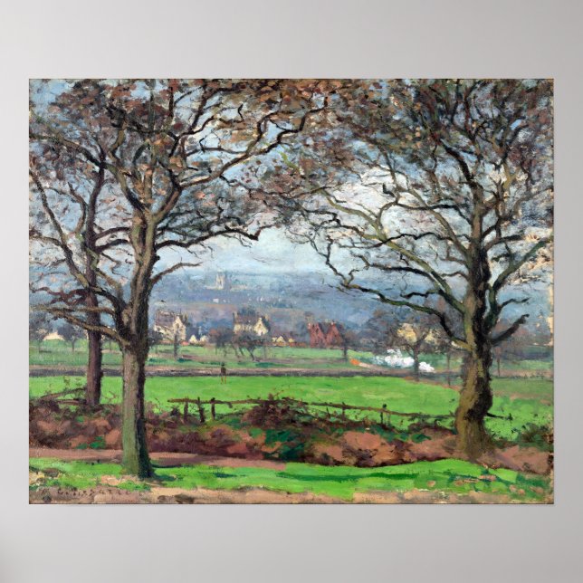 Póster Camille Pissarro Cerca De Sydenham Hill (Frente)