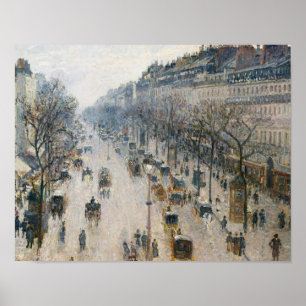 Póster Camille Pissarro - El Boulevard Montmartre