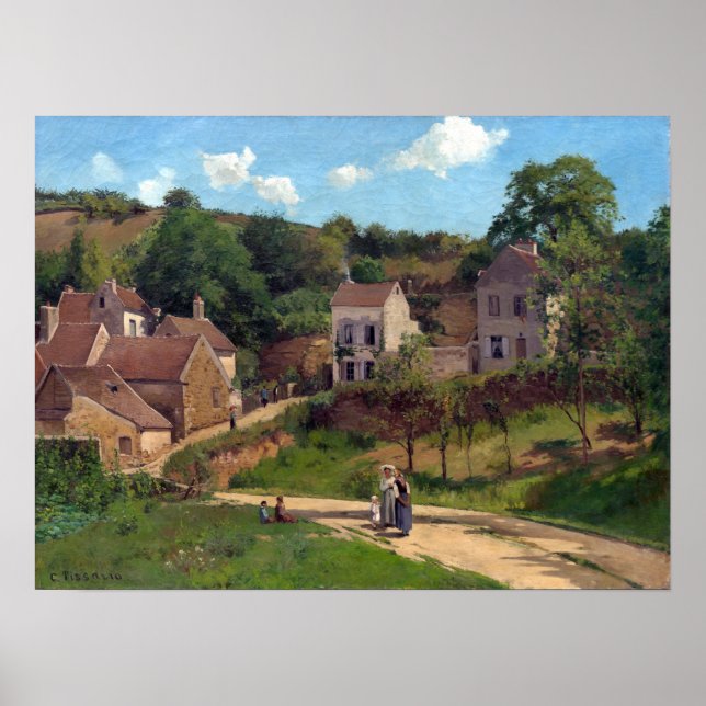 Póster Camille Pissarro La ermita en Pontoise (Frente)
