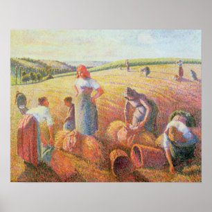 Póster Camille Pissarro Los Gleaners, 1889