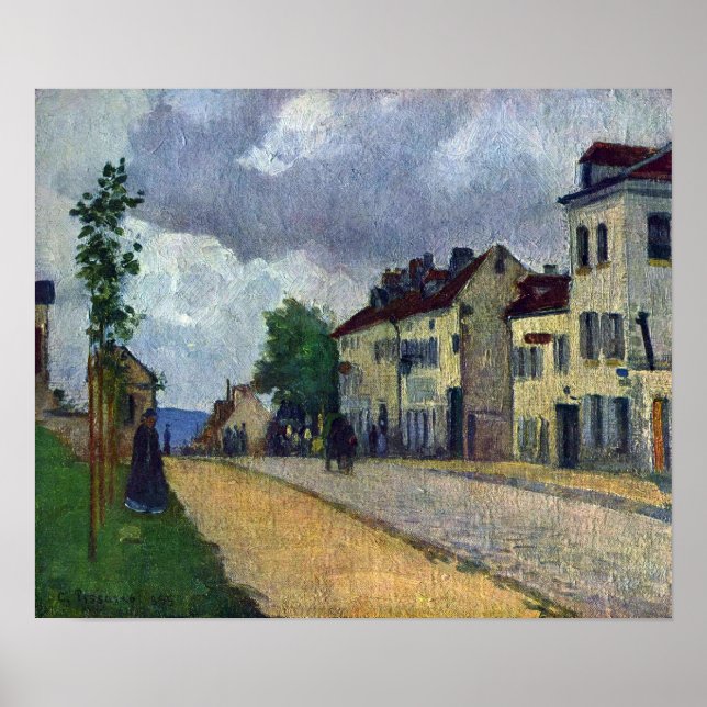 Póster Camille Pissarro - Rue de Gisors (Frente)