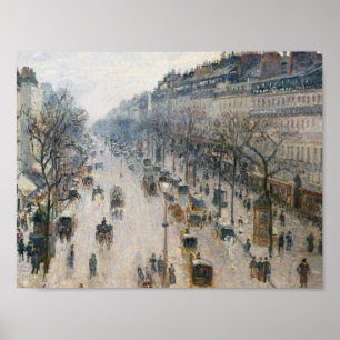 Póster Camille Pissarro - The Boulevard Montmartre