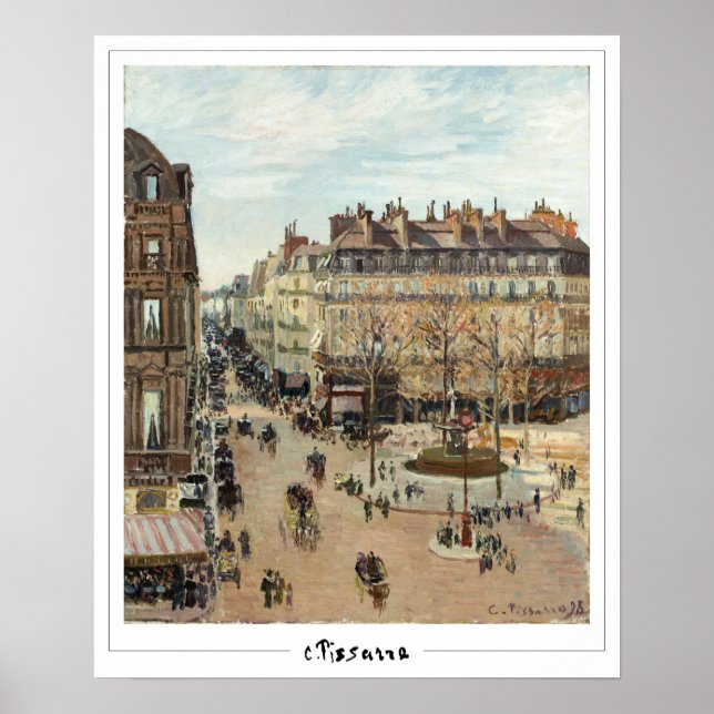 Póster Camille Pissarro Zedign Art Poster #4 (Frente)