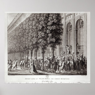 Póster Camilo Desmoulins que habla en el Palais