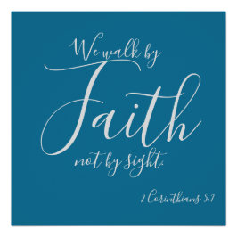 Póster Caminamos por la fe