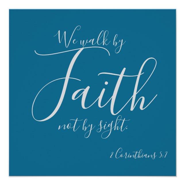 Póster Caminamos por la fe (Anverso)