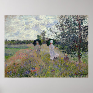 Póster Caminando cerca de Argentina - Claude Monet