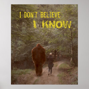 PÓSTER CAMINANDO CON SASQUATCH DE BIGFOOT - SÉ 2