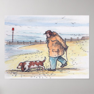 Póster Caminando el perro - 02