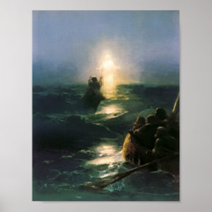 Póster Caminando Por El Agua, Imagen De Ivan Aivazovsky